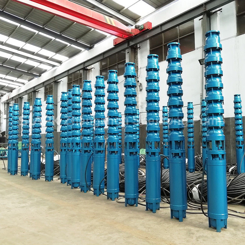 Pompa a pozzo profondo sommergibile a più stadi in ghisa da 22 kW per l'estrazione di acqua ad alto flusso