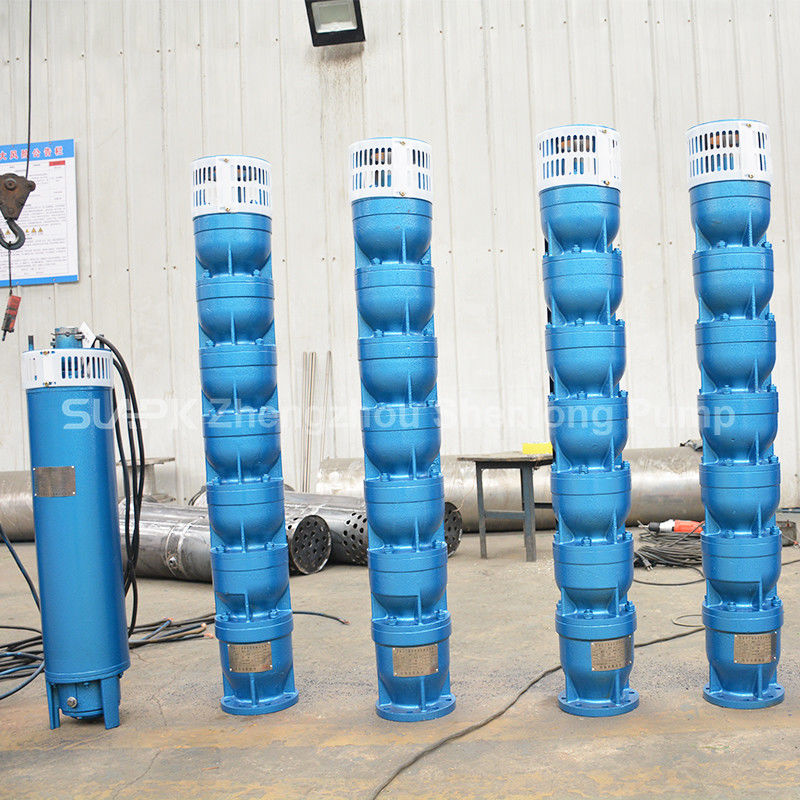 Pompa a pozzo profondo sommergibile a più stadi in ghisa da 22 kW per l'estrazione di acqua ad alto flusso