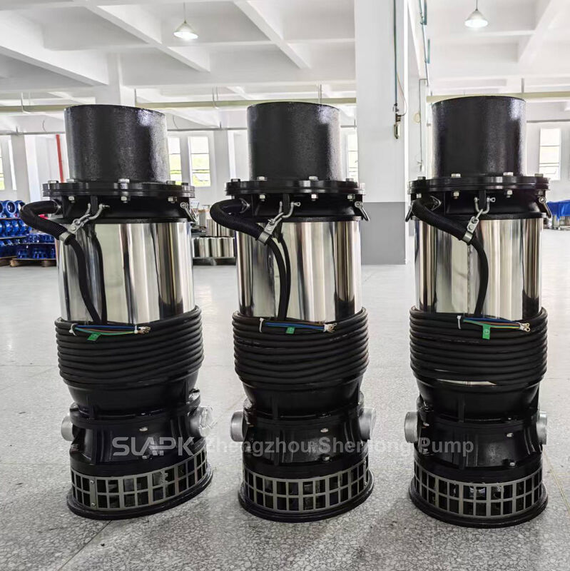 Pompa di drenaggio portatile ad alto flusso 510 m3/h con sbocco di grande diametro DN150-DN300 mm per l'acquacoltura e l'irrigazione
