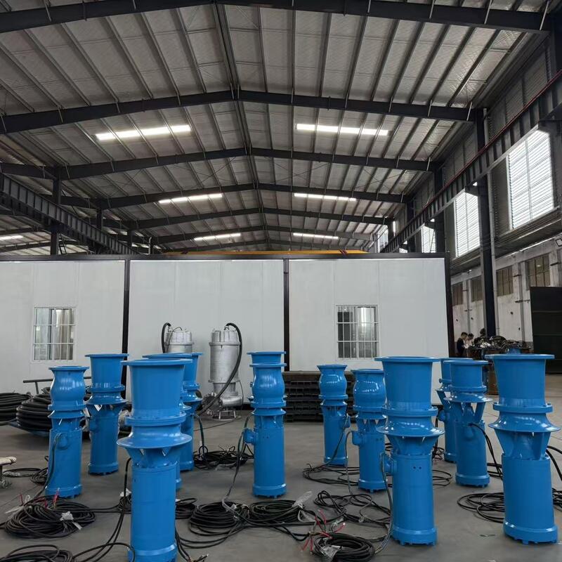 Pompa di flusso assiale sommergibile da 45 kW con portata di 1300 m3/h e testa di 8 m per drenaggio ad alto flusso
