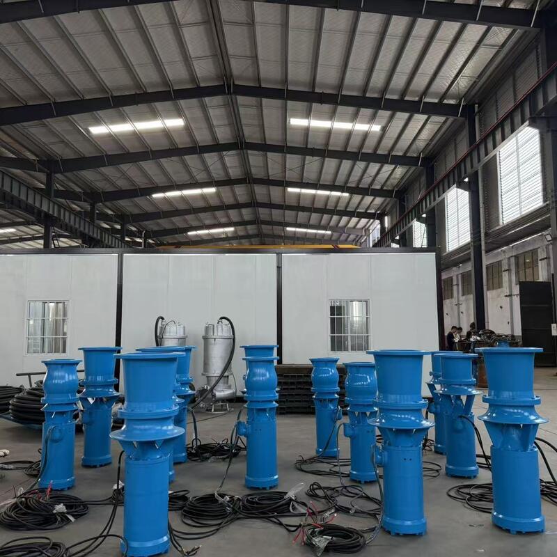 Pompa di flusso assiale sommergibile da 45 kW con portata di 1300 m3/h e testa di 8 m per drenaggio ad alto flusso