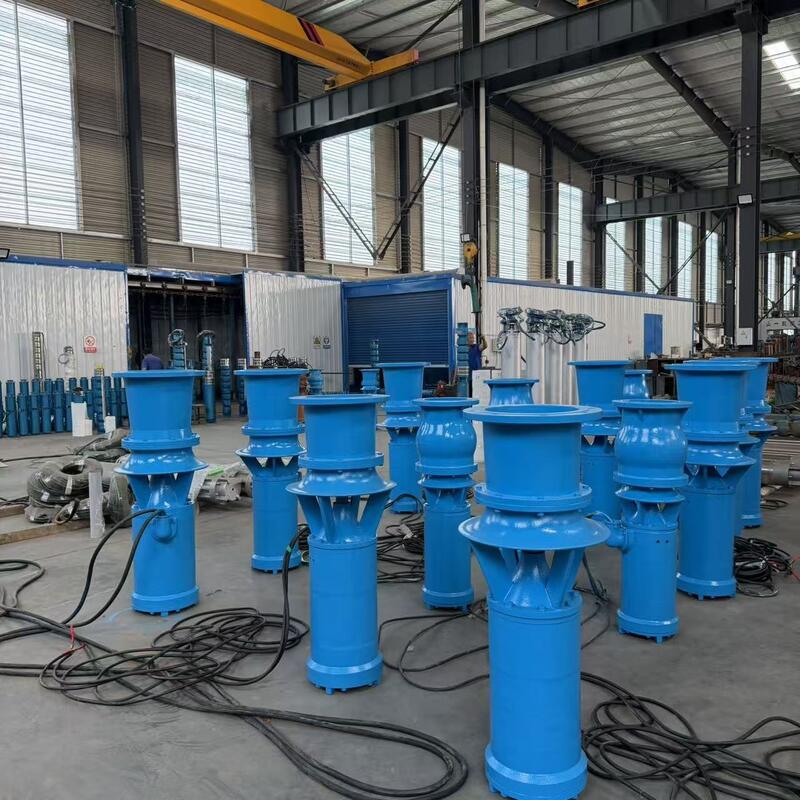 Pompa di flusso assiale sommergibile da 45 kW con portata di 1300 m3/h e testa di 8 m per drenaggio ad alto flusso