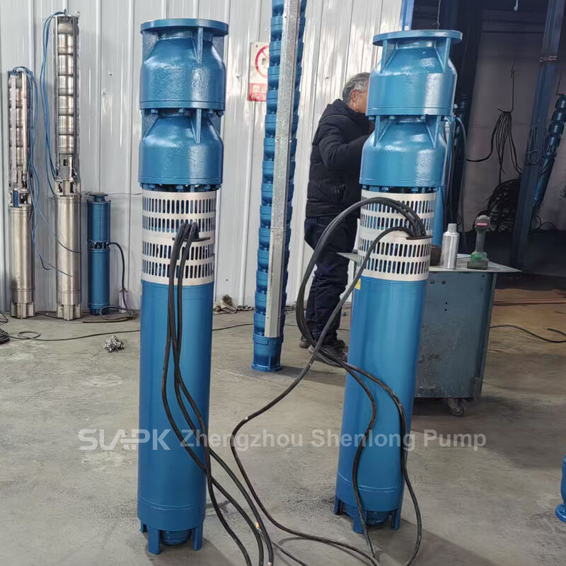 Pompa sommersa per pozzi profondi da 22kW con girante in SS304 e portata di 160 m³/h per l'estrazione di acqua da pozzi