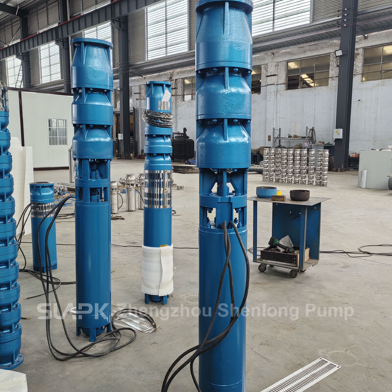 Pompa sommersa per pozzi profondi da 22kW con girante in SS304 e portata di 160 m³/h per l'estrazione di acqua da pozzi