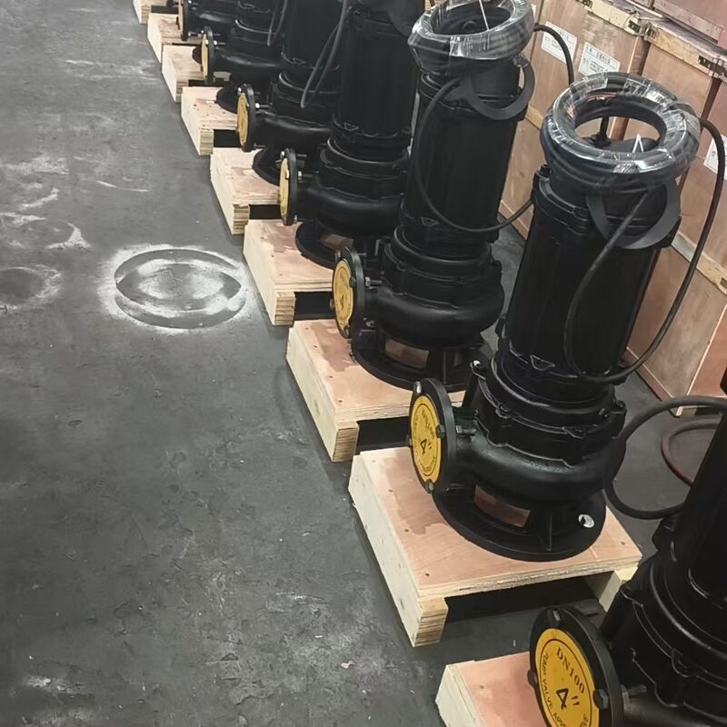 Pompa sommersa per acque reflue 100WQ80-20-7.5kW con portata di 80m³/h, prevalenza di 20m e motore da 7.5kW per il drenaggio delle acque reflue