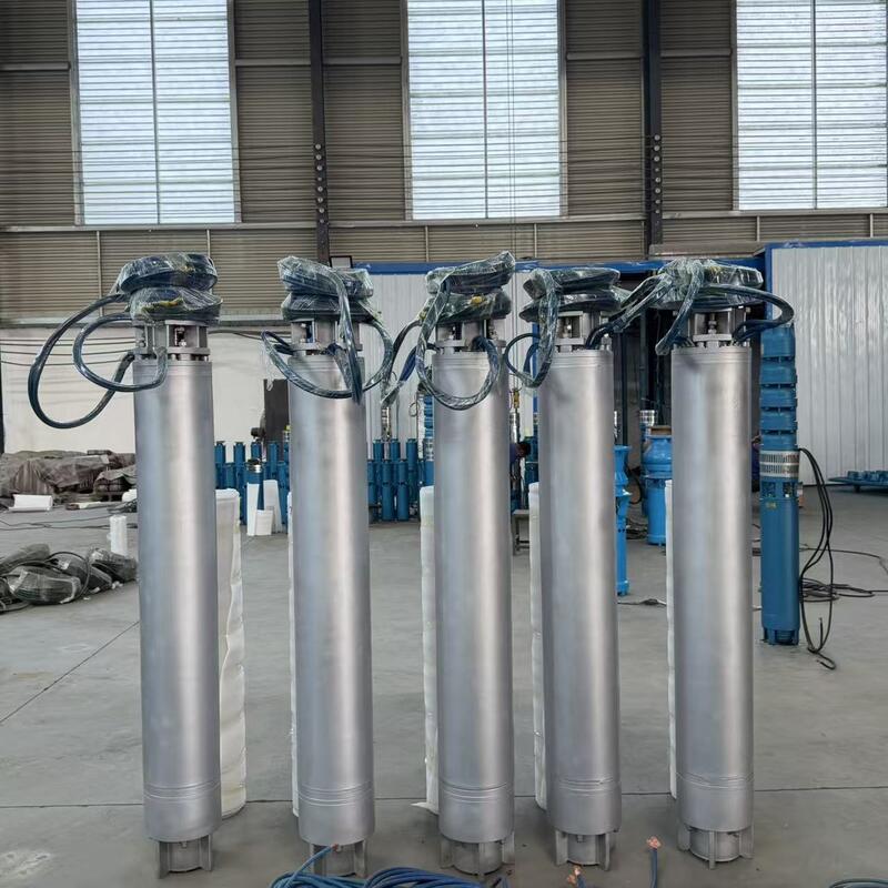 Pompa sommergibile per acqua di mare in acciaio inossidabile da 75 kW con portata di 300 m3/h per applicazioni a pozzo profondo
