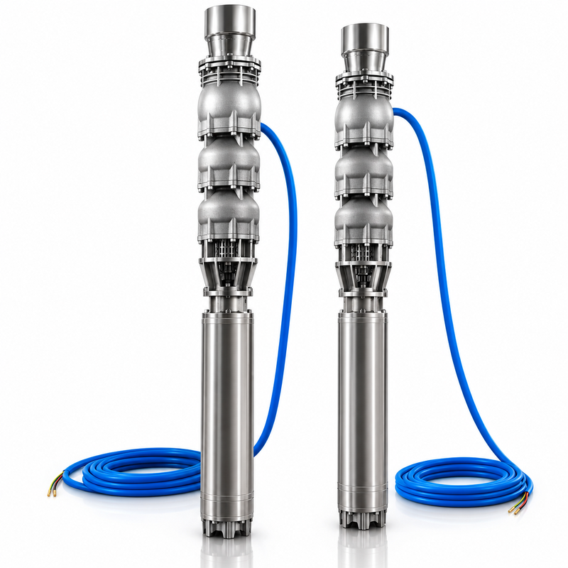 300 m3/h Alto flusso 100 m Testa 140 kW Pompa sommergibile a pozzo profondo a motore per applicazioni di acqua di mare