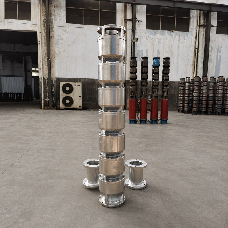 200QJH150-150-110kW Pompa per pozzi profondi in acciaio inossidabile, pompaggio ad alta portata e alta prevalenza per pozzi profondi e sistemi idrici ingegnerizzati