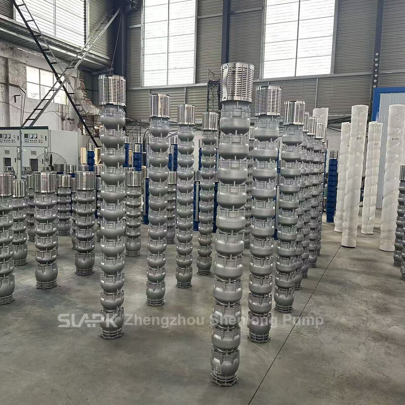 Pompa a pozzo profondo in acciaio inossidabile con motore da 90 kW e flusso di 140 m3/h per il trasferimento di acqua ad alta capacità