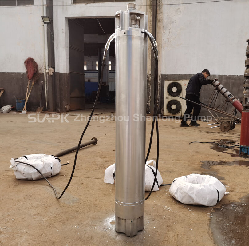 Pompa sommersa per pozzi profondi serie QJH in acciaio inossidabile 304 con prevalenza di 150 m e portata di 70–230 m³/h