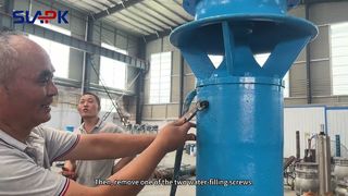 Video del drenaggio della pompa a flusso assiale